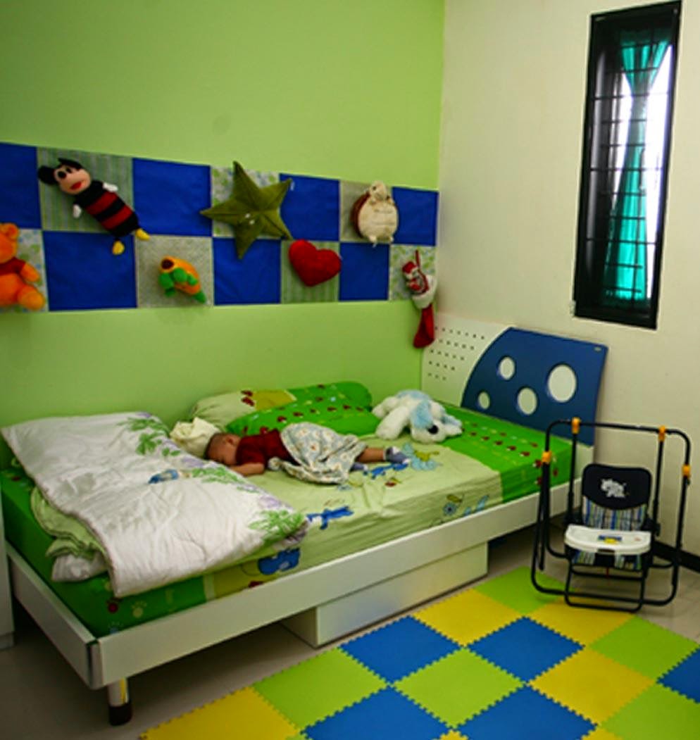  Kamar  Tidur  Anak  Perempuan Minimalis  Warna Hijau Desain 