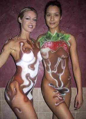 Chocolate Delights Actually Taste For Body Painting Art