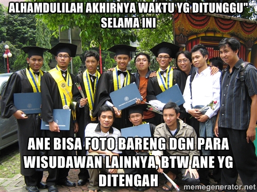 Meme Wisuda Lucu Bikin Meringis  Humor Lucu Banget