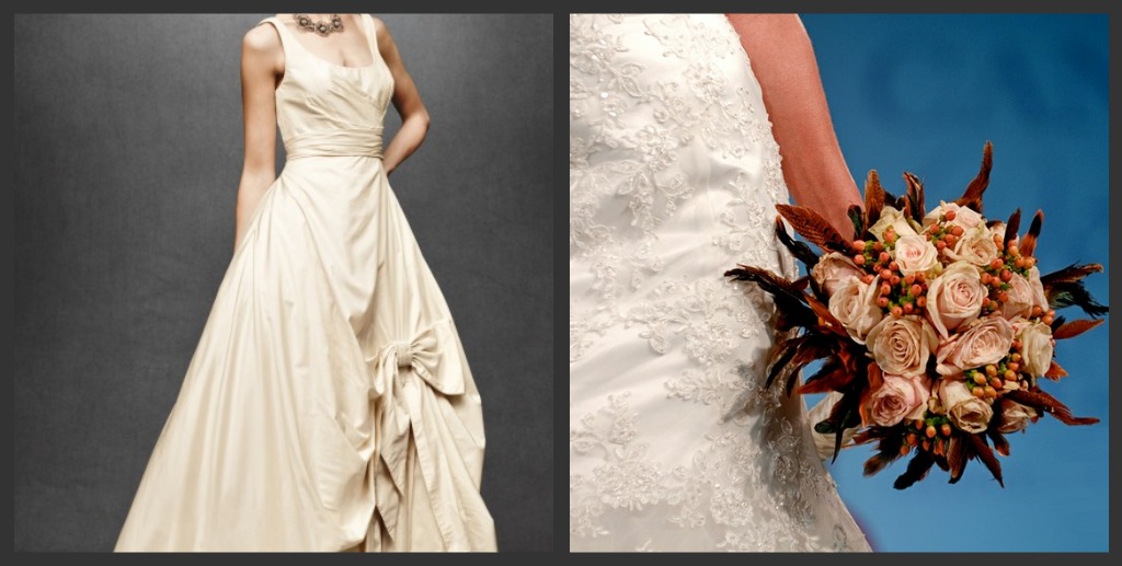 Designer Wedding Gowns and Flower Bouquets