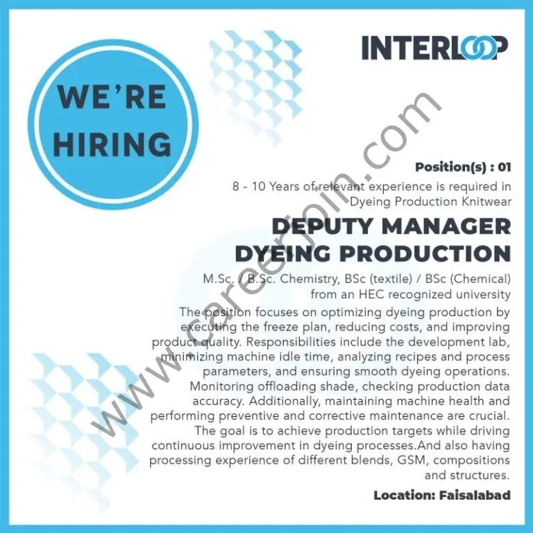 Jobs in Interloop Limited