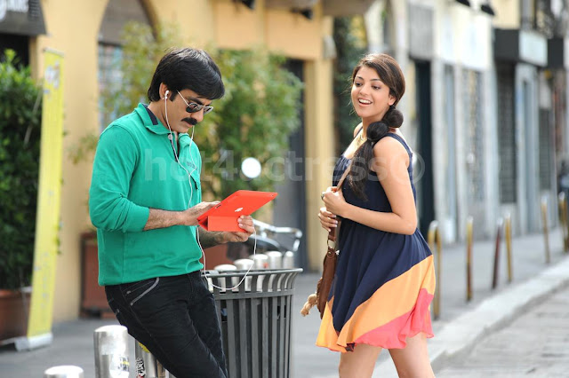 Kajal And Raviteja images from movie Sarocharu