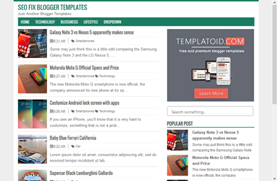 Template Blogger SEO Fix Responsif fast