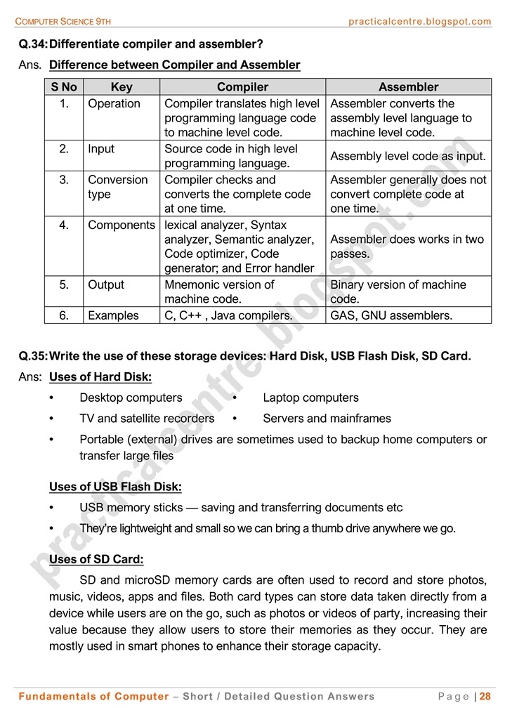 fundamentals-of-computer-short-and-detailed-question-answers-computer-science-9th-notes