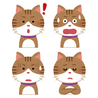 いろいろな表情の猫のイラスト ひらめいた顔 驚いた顔 焦った顔 悩んだ顔 かわいいフリー素材集 いらすとや