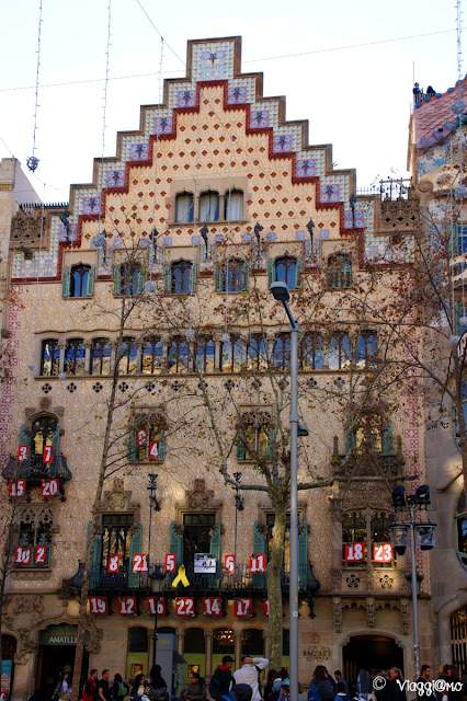 Casa Amatller nel quartiere Example di Barcellona