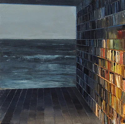 Library and cold sea, 2014 of Jeremy Miranda’s Painting