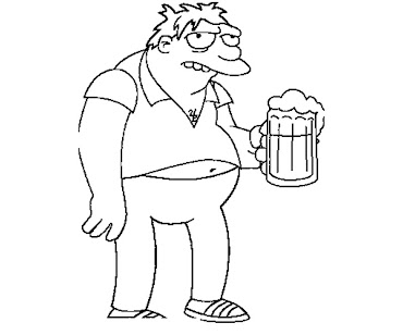 #3 The Simpsons Coloring Page