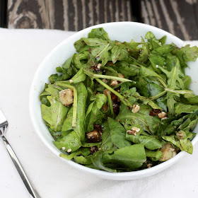 Arugula Salad with Dates, Apples, and Walnuts | The Sweets Life