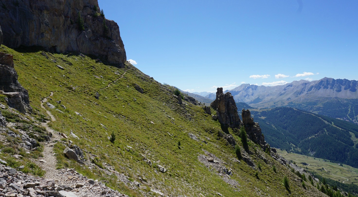 Mid-section of trail on Crête de Vars