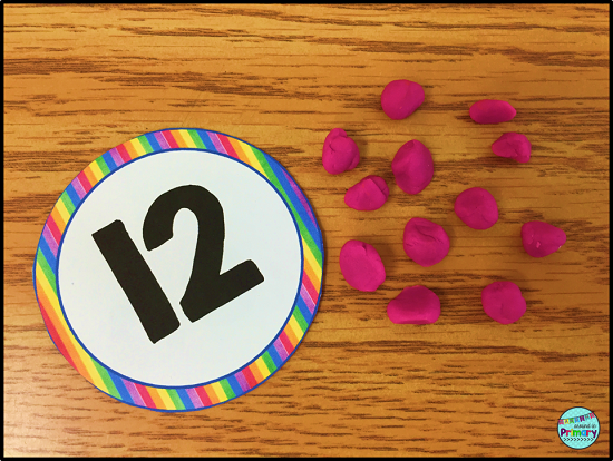 Use play doh in the classroom to teach foundational math skills.