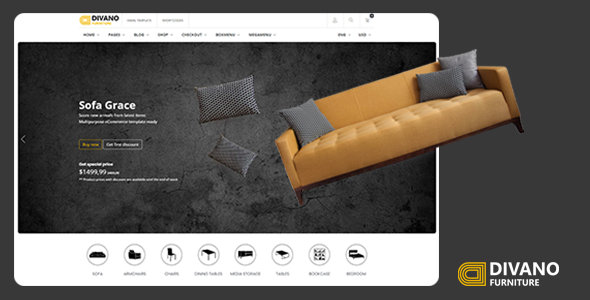 Divano - Furniture Store Website Template 