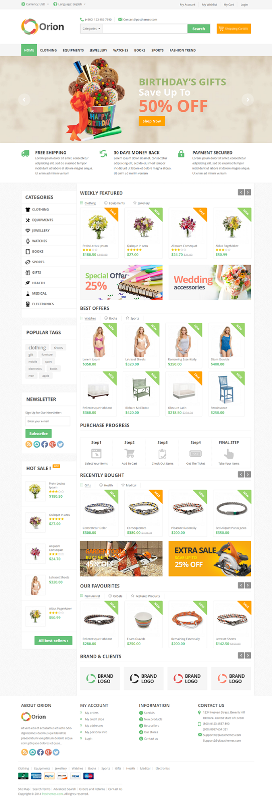 Responsive Prestashop Theme