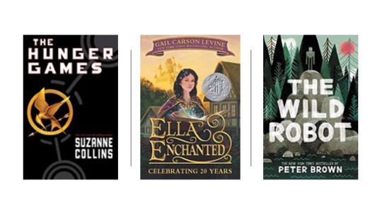 Image of Middle Grade Novels: The Hunger Games, Ella Enchanted, and Wild Robot