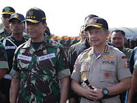 Gelar Pasukan Pengamanan Pemilu , TNI-Polri banjiri Lanud Halim