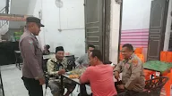 Patroli Dialogis Malam Hari, Personel Polsek Syamtalira Bayu Sambang Warga 