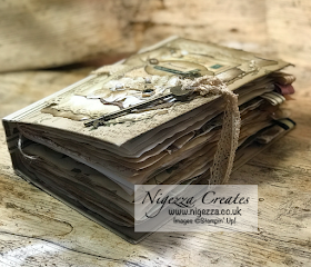 Nigezza Creates My First Junk Journal: Final Part Taking Out A Signature & Finishing Off