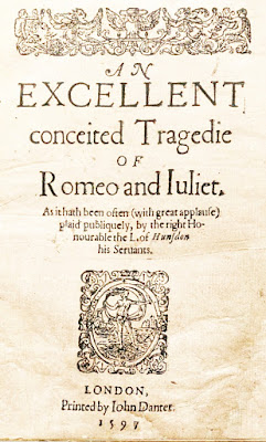 1ère édition de Romeo et Juliette 1597 (domaine public)