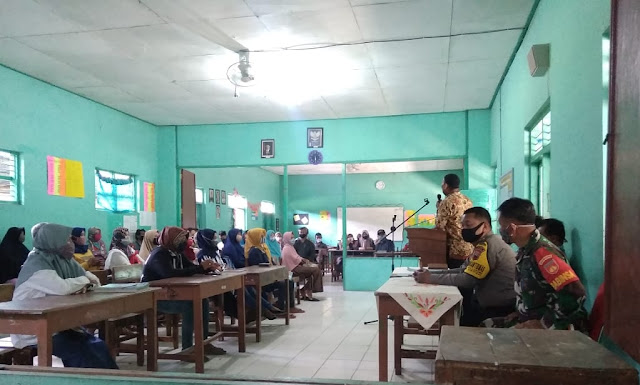 Babinsa Koramil Ceper Hadiri Sosialisasi Pembelajaran Daring