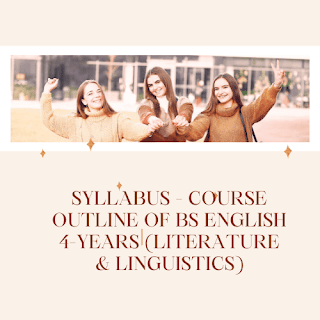 Syllabus - Course Outline of BS English