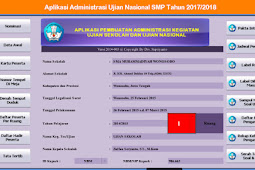 Aplikasi Manajemen Ujian Nasional Smp Tahun 2017/2018