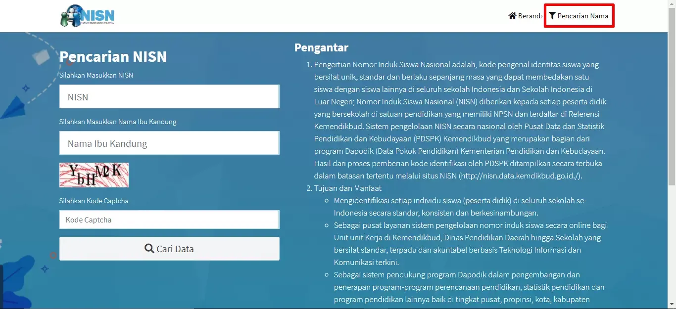 Cara Cek Nomor Induk Siswa Nasional atau NISN PAUD, RA, TK, SD, MI, SMP, Mts, MA, SMA dan SMK terbaru 2020