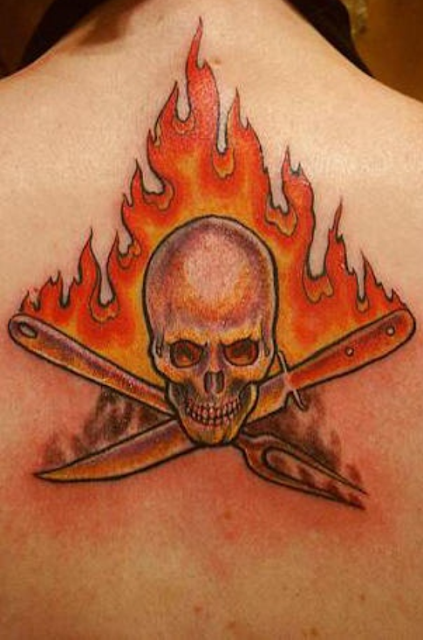 Fire 3D Tattoo 