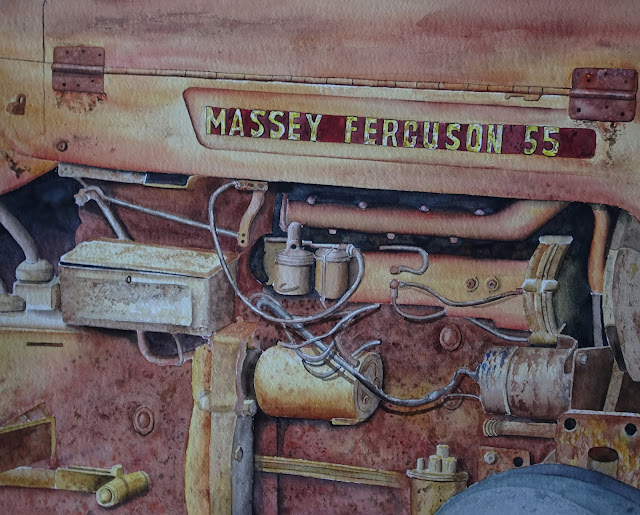 Danielle Beaulieu WIP old tractor