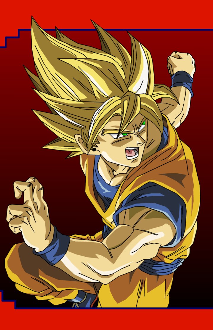 DRAGON BALL Z WALLPAPERS: Goku super saiyan 1