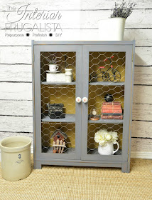 Vintage Bookcase to Farmhouse Cabinet After 