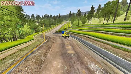 mod bussid map offroad asli becek