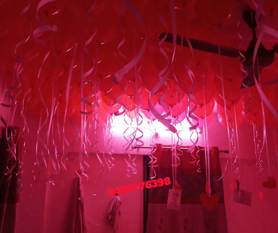 Romantic Room  Decoration  For Surprise Birthday  Party in 