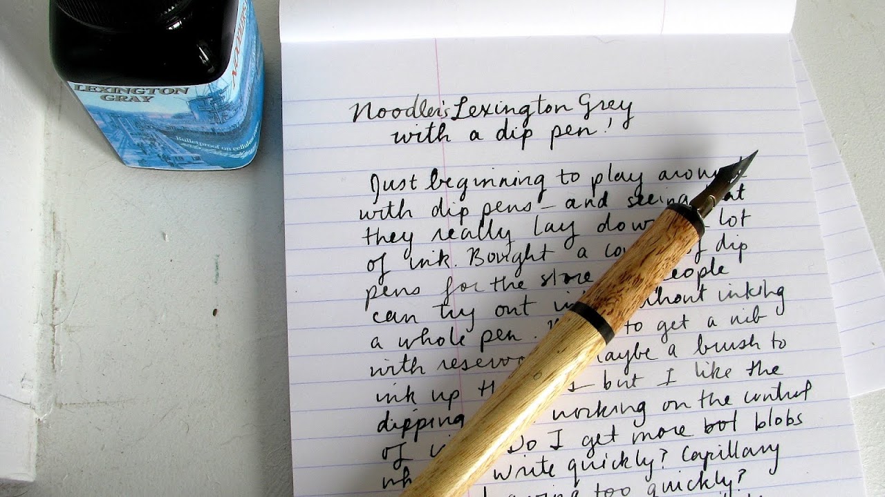Writing With A Fountain Pen Calligraphy