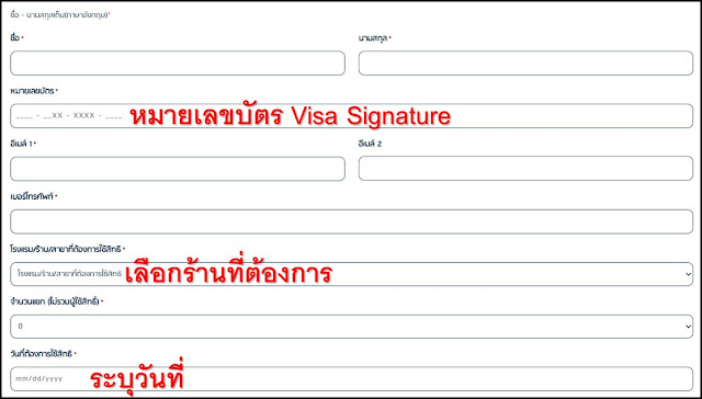 สิทธิประโยชน์ Visa Signature