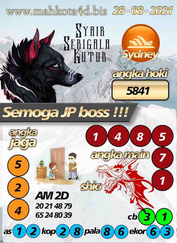 Syair Prediksi Togel Sydney - SDY Sabtu, 28 - Agustus - 2021