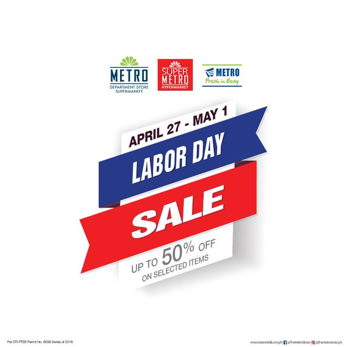 Manila Shopper: Metro Labor Day Weekend SALE 2018