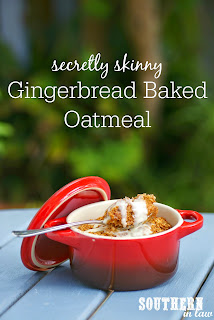 Healthy Gluten Free Gingerbread Baked Oatmeal Recipe Single Serve