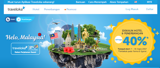 Traveloka , Aplikasi Traveloka Percuma , Tawaran hebat Sukan Sea 2017 Bersama Traveloka , Hotel Murah Traveloka, Penerbangan Tambang Murah Traveloka, Traveloka Travel Online Rasmi KL2017