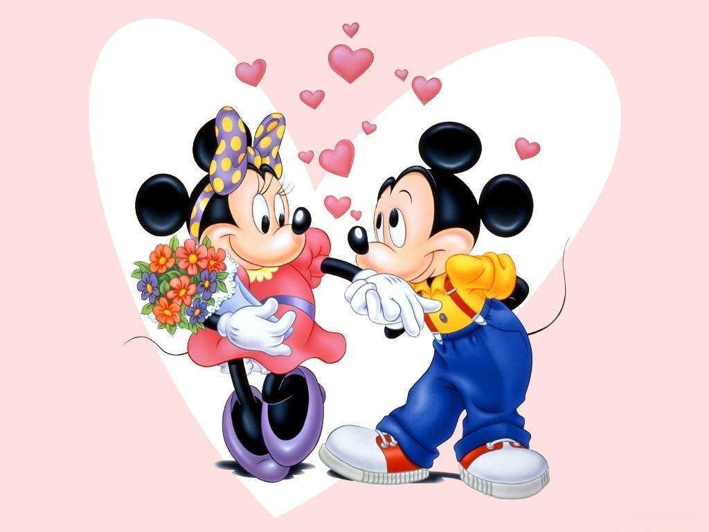 disney mickey mouse and minnie mouse