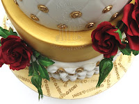 goldene hochzeit wedding torte zuckerrose fondant