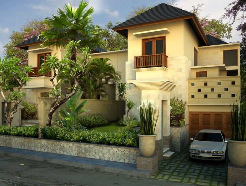 Contoh Desain  Rumah  Bali  Modern  Minimalis  Terbaru
