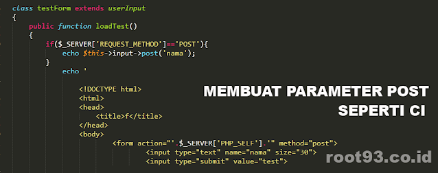 menyimpan parameter post kedalam fungsi atau class - root93