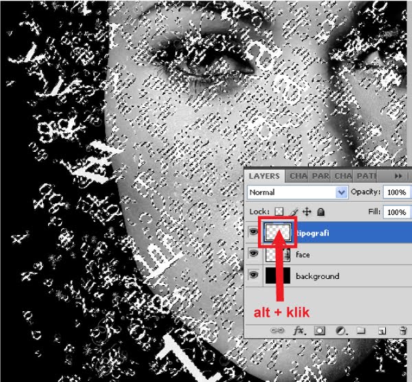 Tipografi Wajah dengan Photoshop
