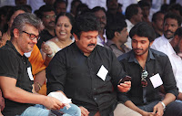 Ajith, Prabhu and Vikram Prabhu At Hunger Strike in Support of Lankan Tamils photos