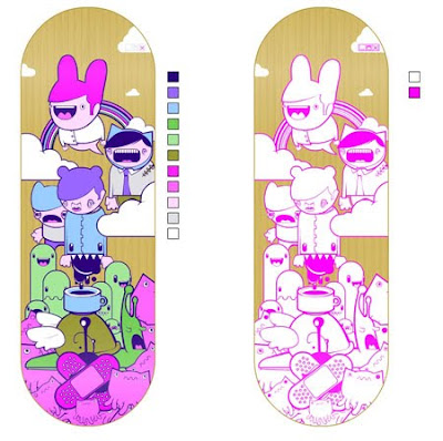 Stunning Creative Skateboard Graphics