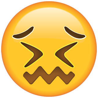 WhatsApp Confounded Face Emoji