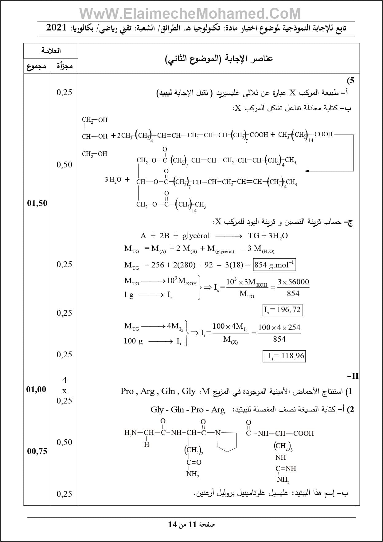 اختبار مادة هندسة الطرائق بكالوريا 2021 مع الحل