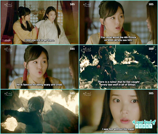  hae so maid warn her not to appear infront of 4th prince he is called wolf dog - Moon Lovers: Scarlet Heart Ryeo - Episode 2 Review 