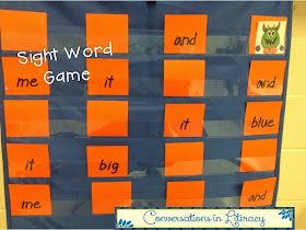 Hide the Monster Sight Word Game