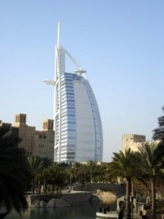  this edifice is the highest that is used entirely every bit a hotel inwards  the globe BurjAlArabDubai: Burj al Arab inwards Dubai